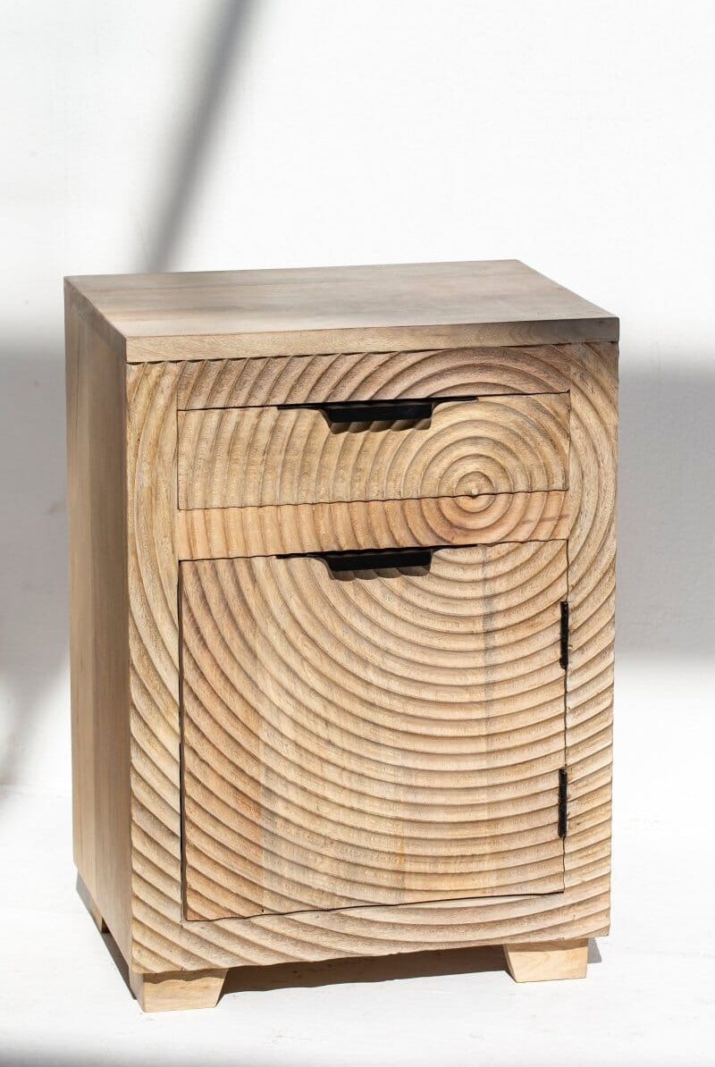 Evangeline Tranquility Wood Bedside Table