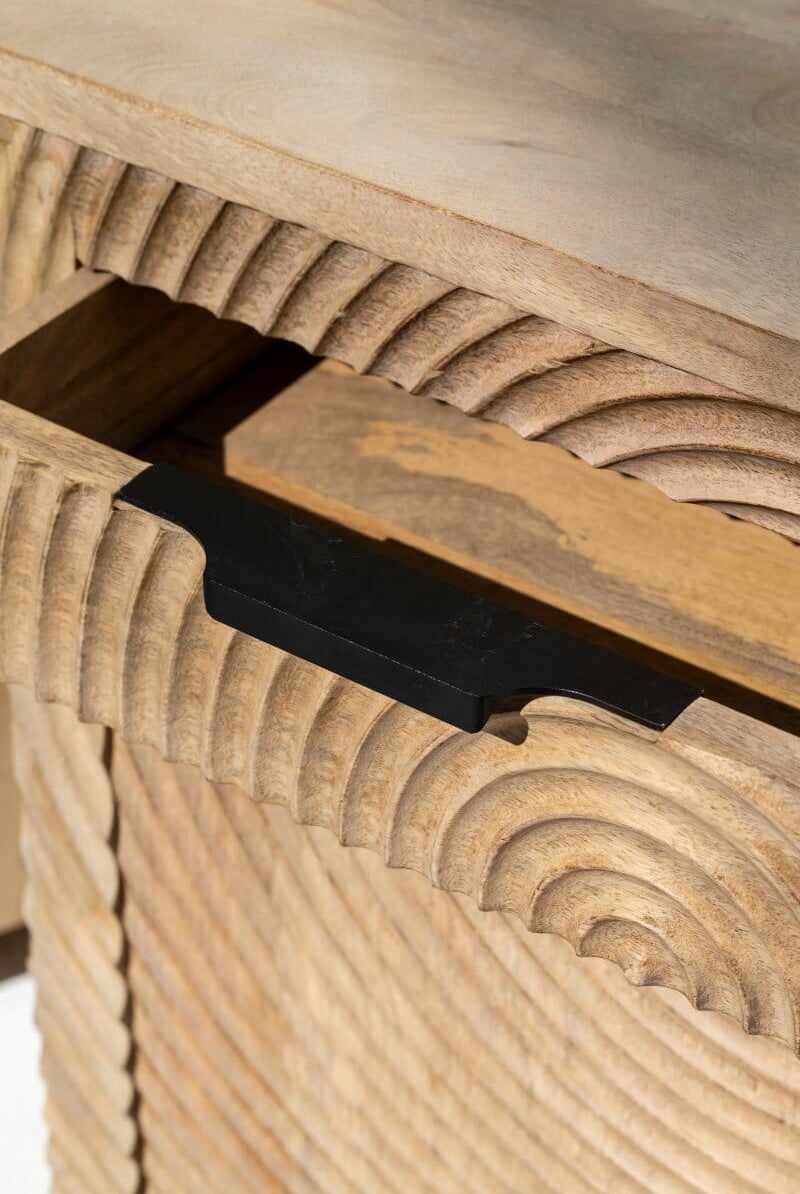 Evangeline Tranquility Wood Bedside Table Nightstands Homekode