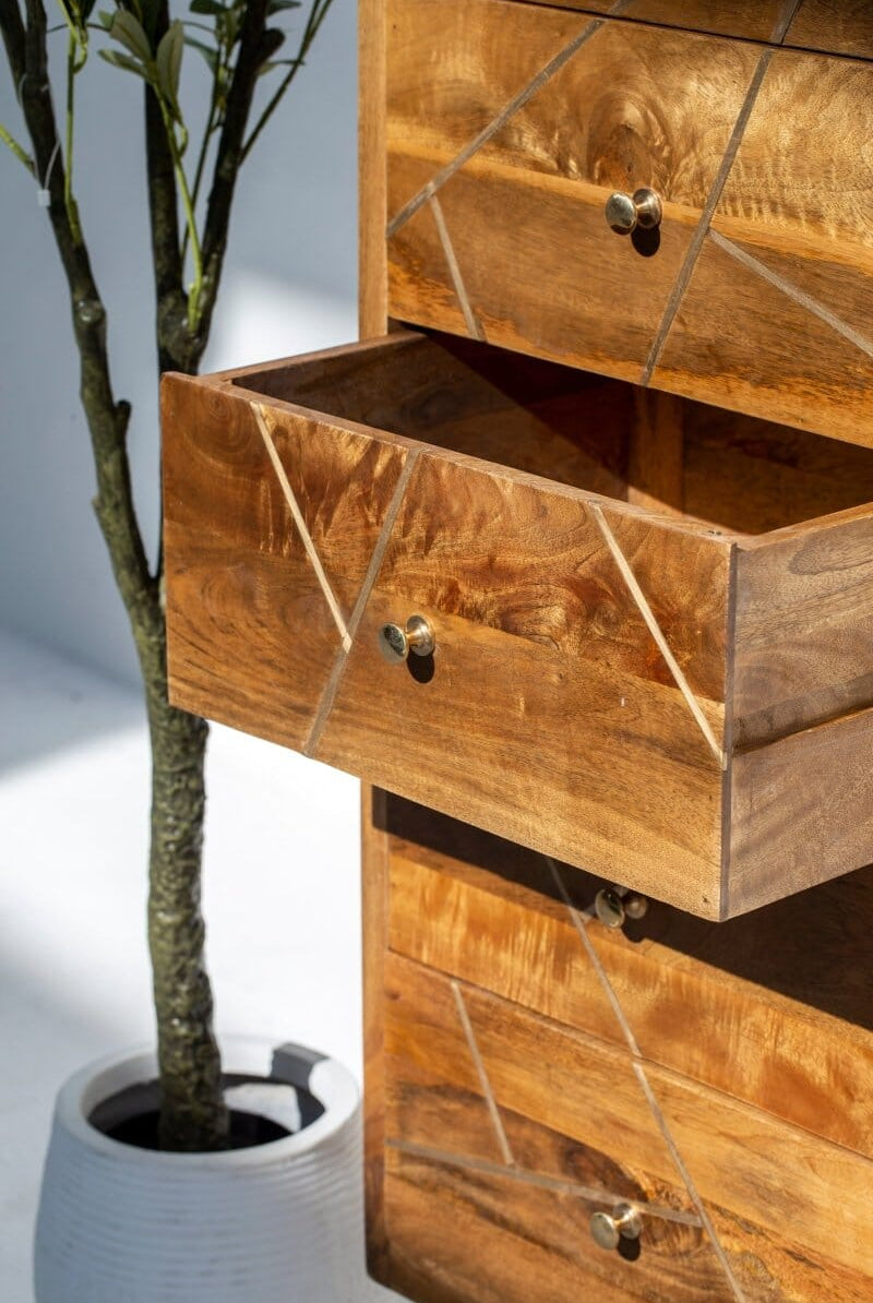 Ophelia Elegance Wood Drawer Chest Cabinets & Storage Homekode