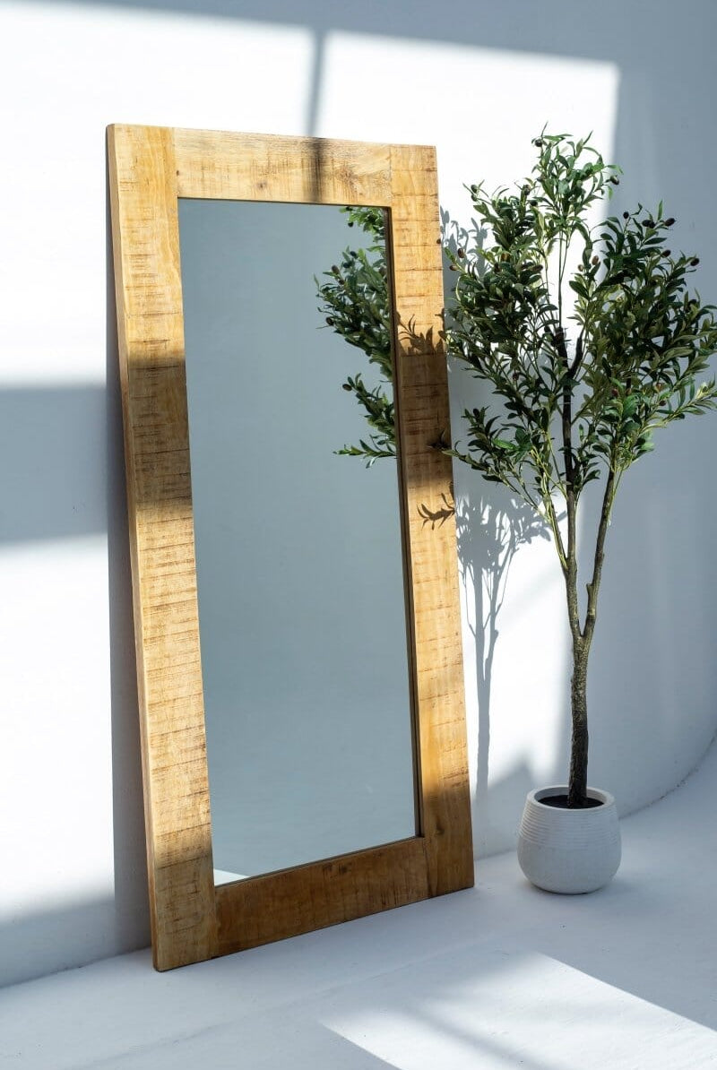 Cheryl Antique Mango wood Mirror Mirrors Homekode
