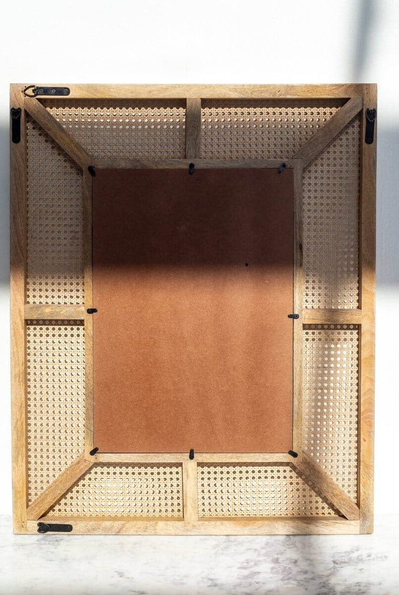 Izabella Rattan Wooden Fr Mirror Homekode