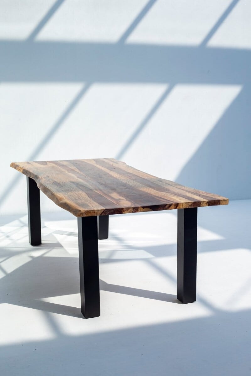 Isabella Rose Wood Top Dining Table