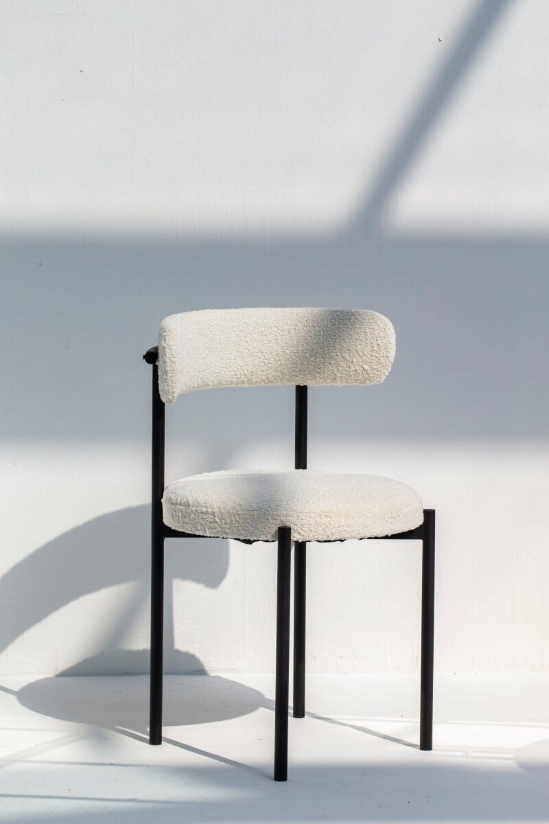 Lyla Boucle Dining Chair Homekode