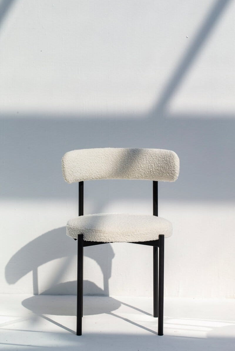 Lyla Boucle Dining Chair Homekode