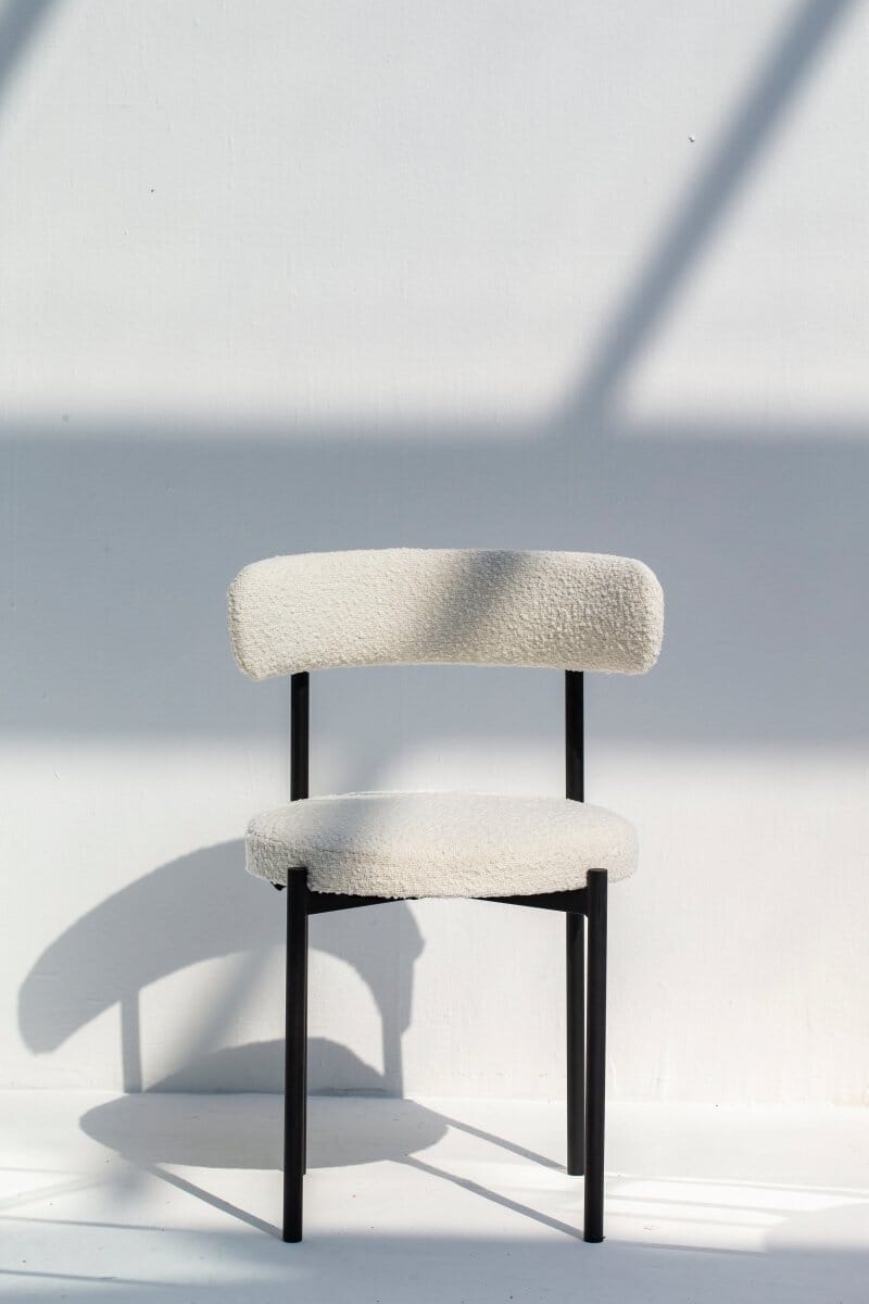 Lyla Boucle Dining Chair Homekode
