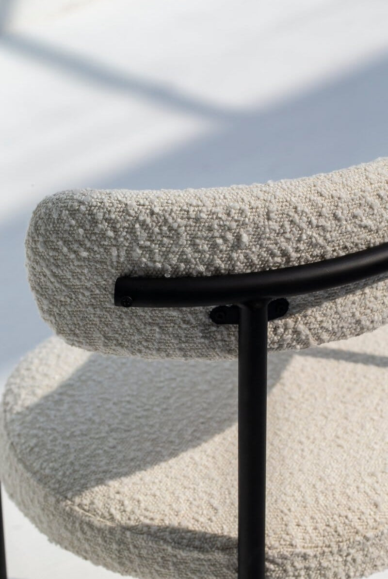 Lyla Boucle Dining Chair Homekode