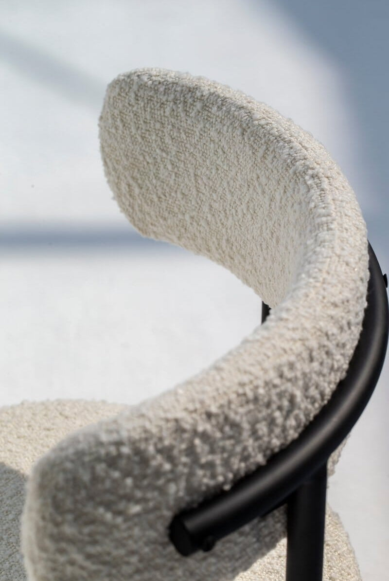 Lyla Boucle Dining Chair Homekode