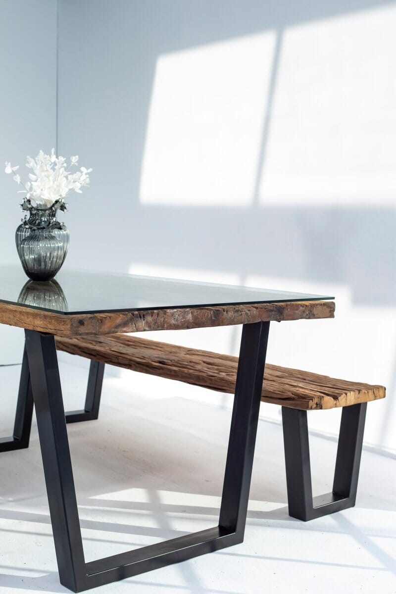 Railway Wood Industrial Design Bench (4 Sizes)