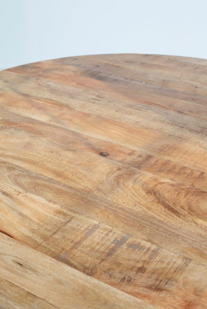 Round Mango Wood Dining Table (3 Sizes)
