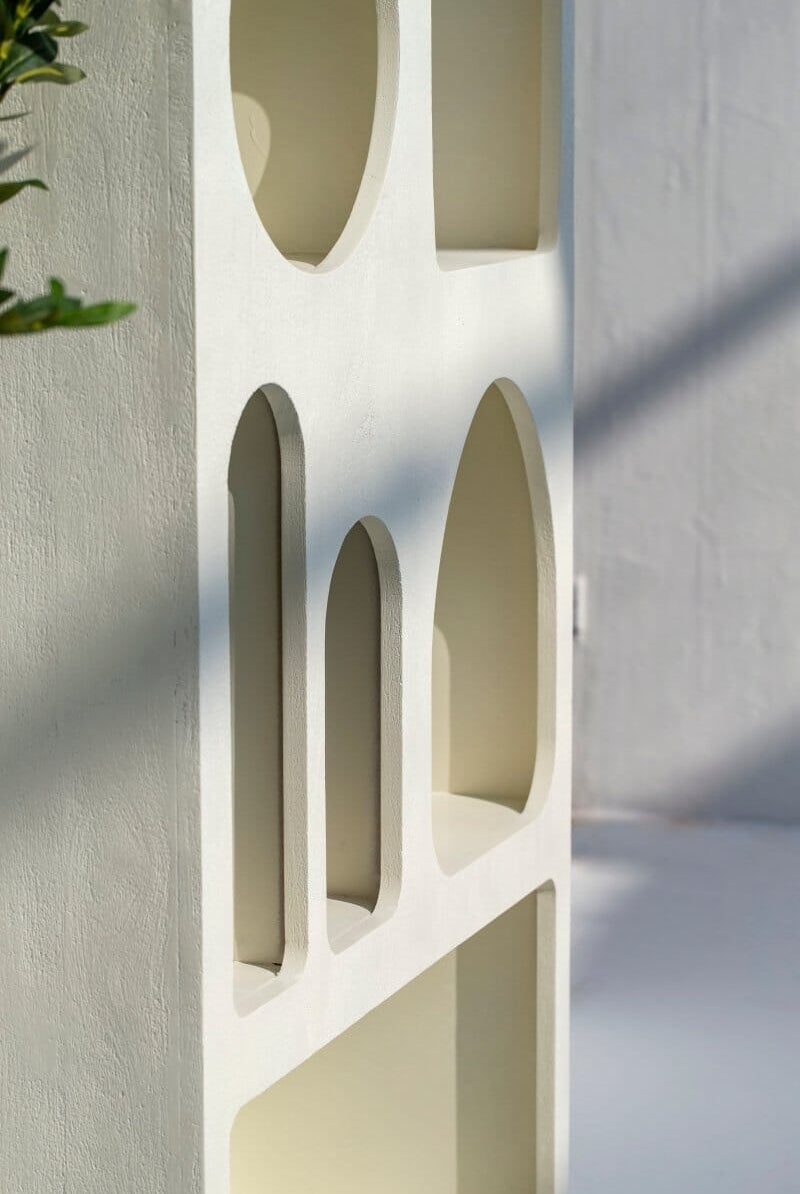 Vilnius White Painted Shelf Unit Bookcases & Standing Shelves Homekode