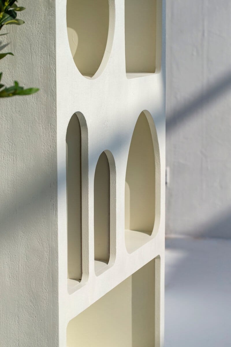 Vilnius White Painted Shelf Unit Bookcases & Standing Shelves Homekode