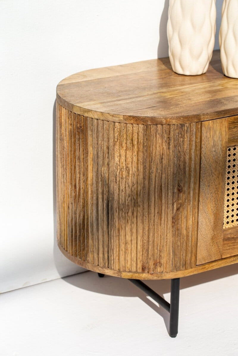 Valletta Rattan Doors TV Unit TV Unit Homekode