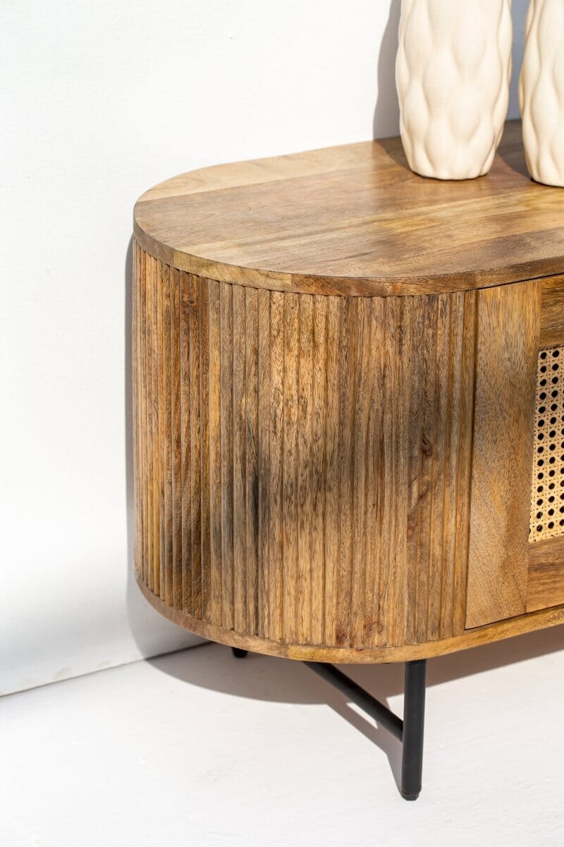 Valletta Rattan Doors TV Unit TV Unit Homekode