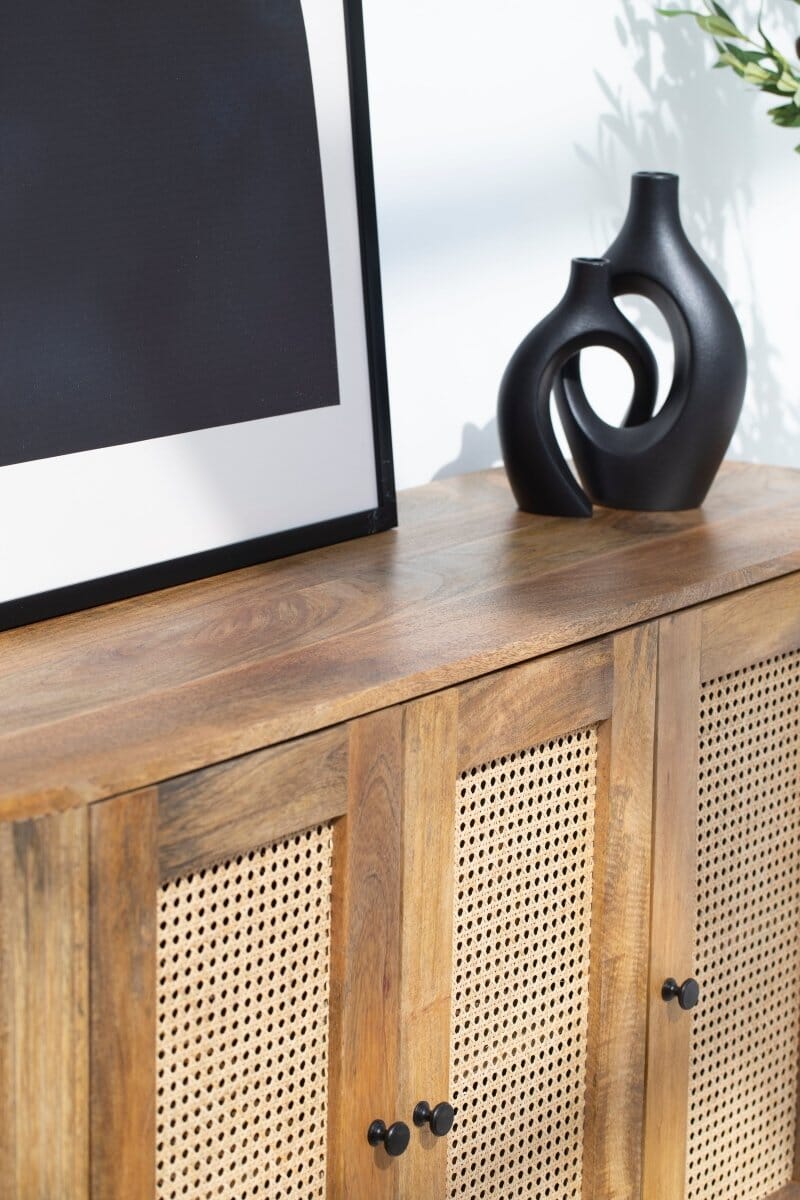 Valletta 3-Rattan Doors Sideboard Buffets & Sideboards Homekode