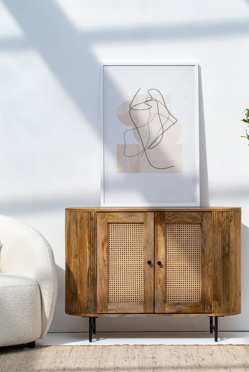 Valletta 2-Rattan Doors Sideboard Buffets & Sideboards Homekode