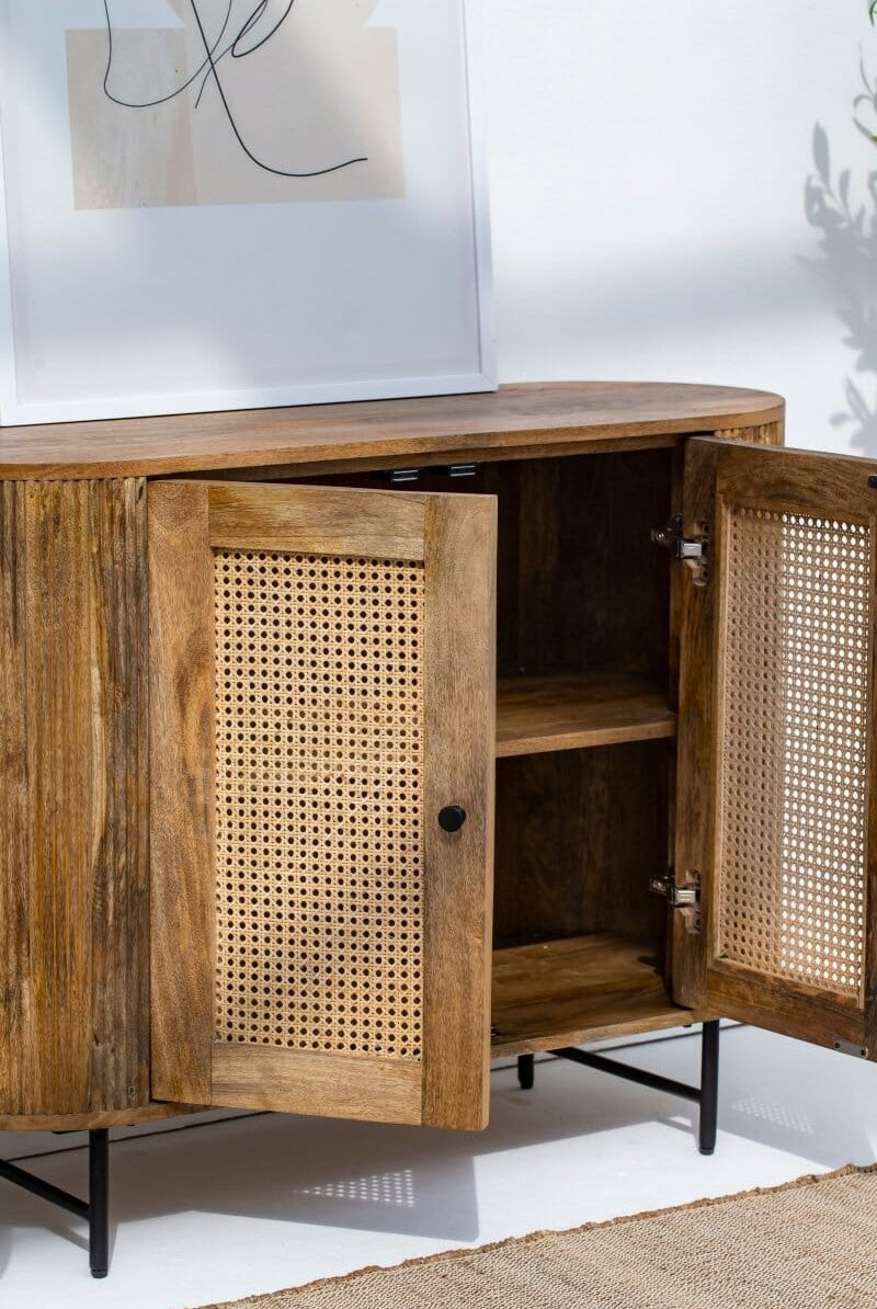 Valletta 2-Rattan Doors Sideboard Buffets & Sideboards Homekode