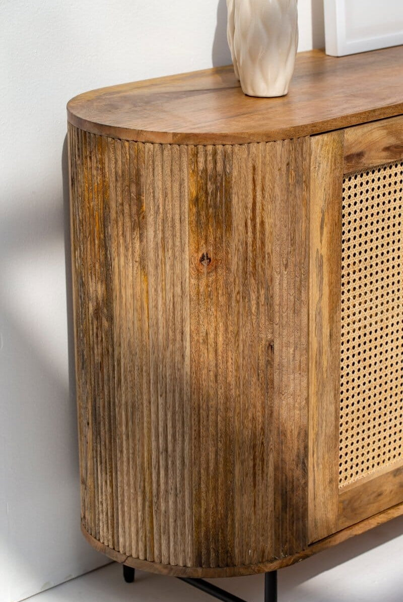 Valletta 4-Rattan Doors Sideboard Buffets & Sideboards Homekode