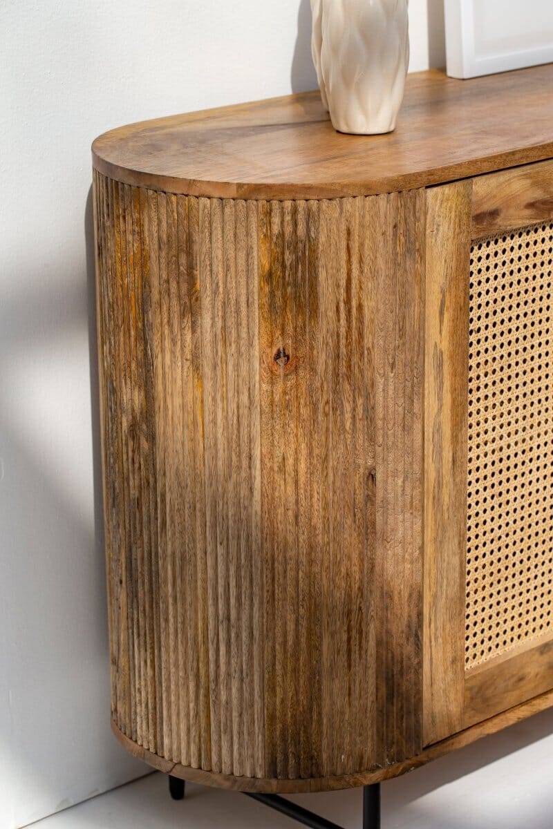 Valletta 4-Rattan Doors Sideboard Buffets & Sideboards Homekode