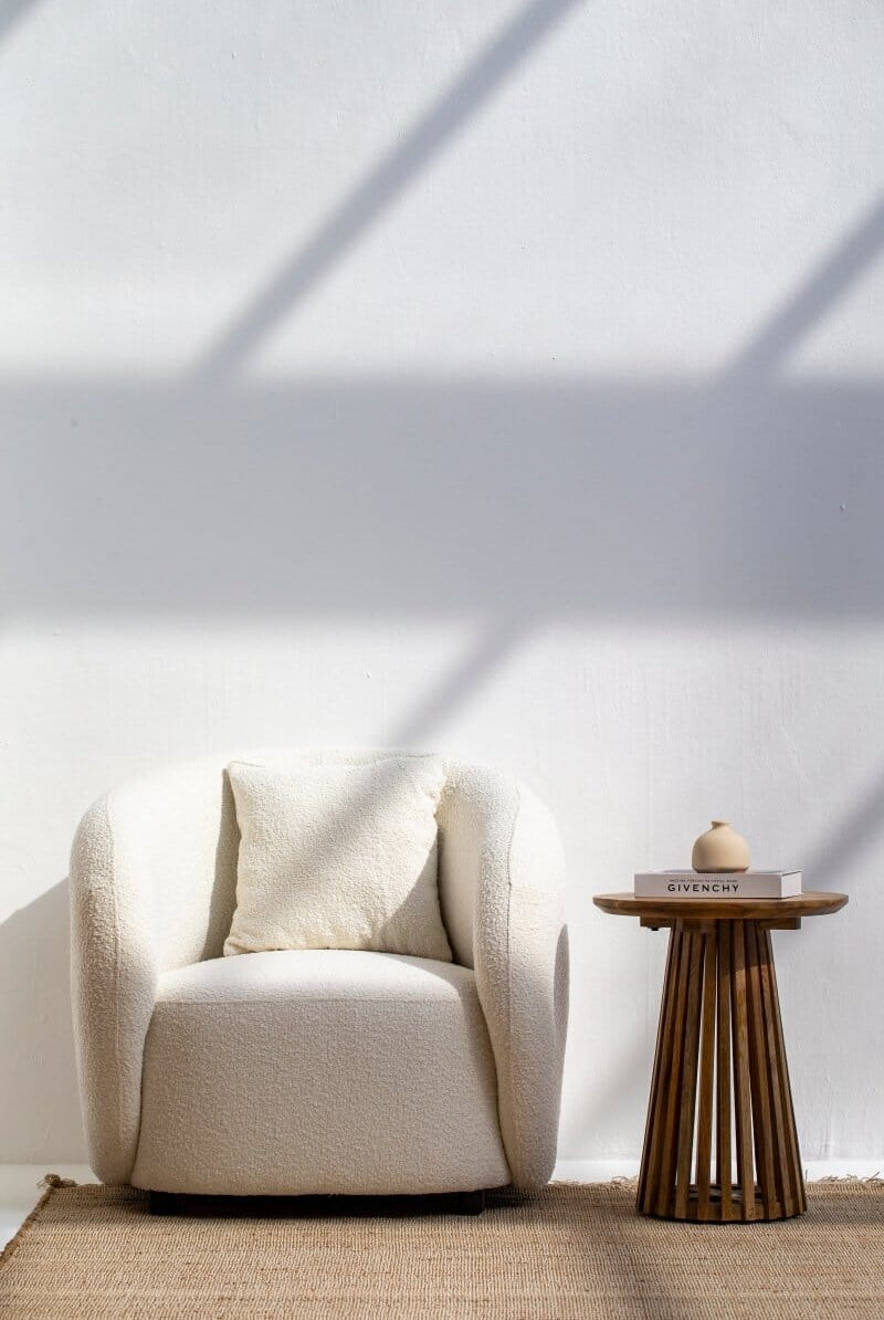 Amanti Boucle Lounge Sofa Chair Homekode