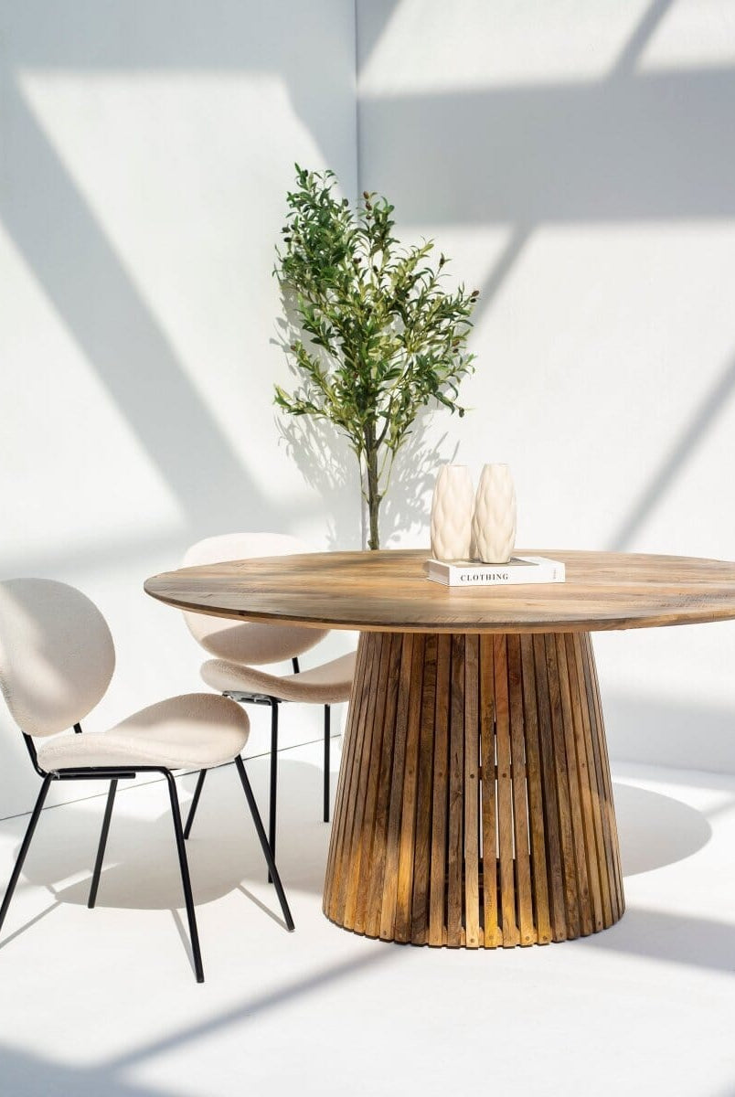 Kinley Round Wood Dining Table Homekode