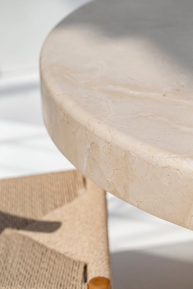 Crema Marble Round Dining Table (4 Sizes)