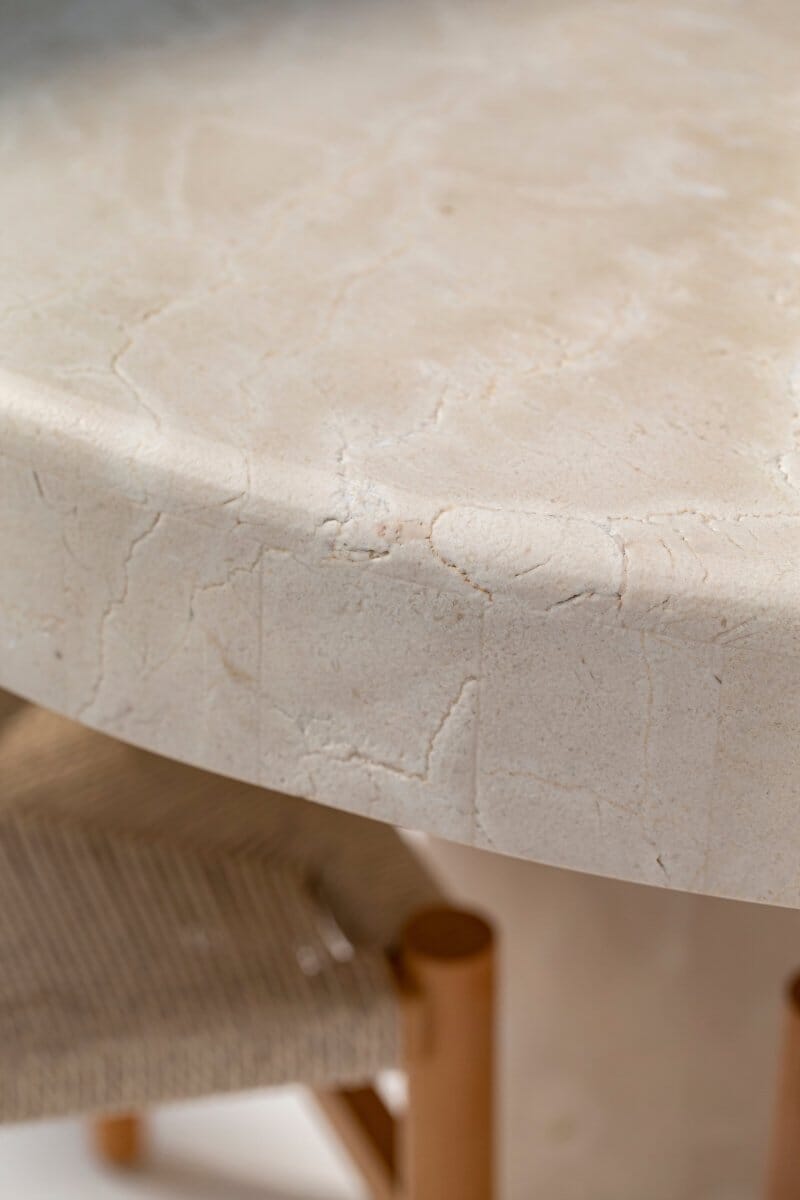 Crema Marble Round Dining Table (4 Sizes)
