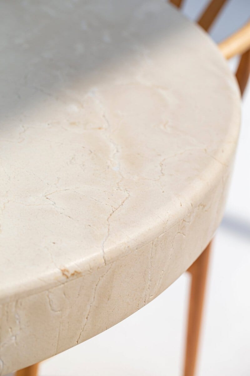 Crema Marble Round Dining Table (4 Sizes)