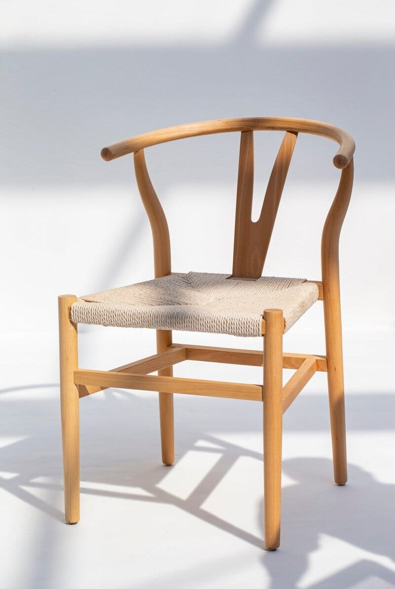 Beatrice Wood & Rope Dining Chair Chairs Homekode