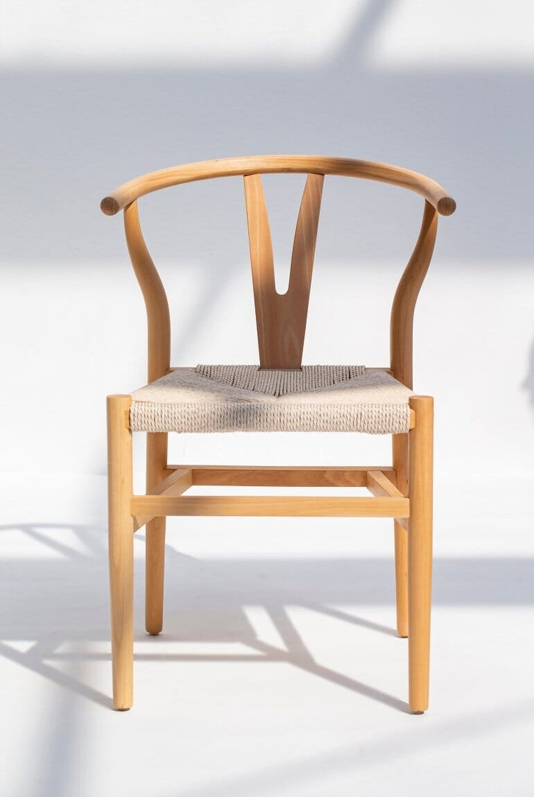 Beatrice Wood & Rope Dining Chair Chairs Homekode