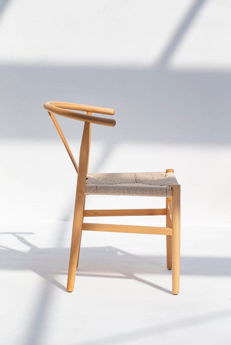 Beatrice Wood & Rope Dining Chair Chairs Homekode