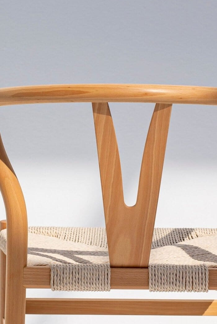 Beatrice Wood & Rope Dining Chair Chairs Homekode