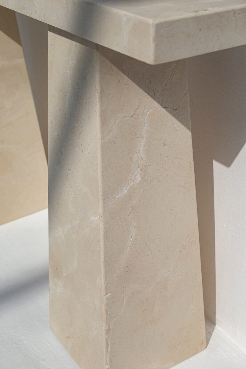 Olga Crema Marble Console Table (3 Sizes) Console Table Homekode