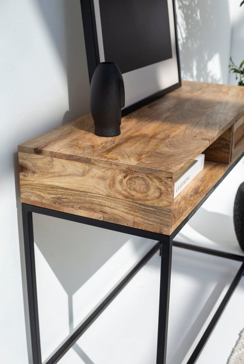 Rattan One Drawer Console