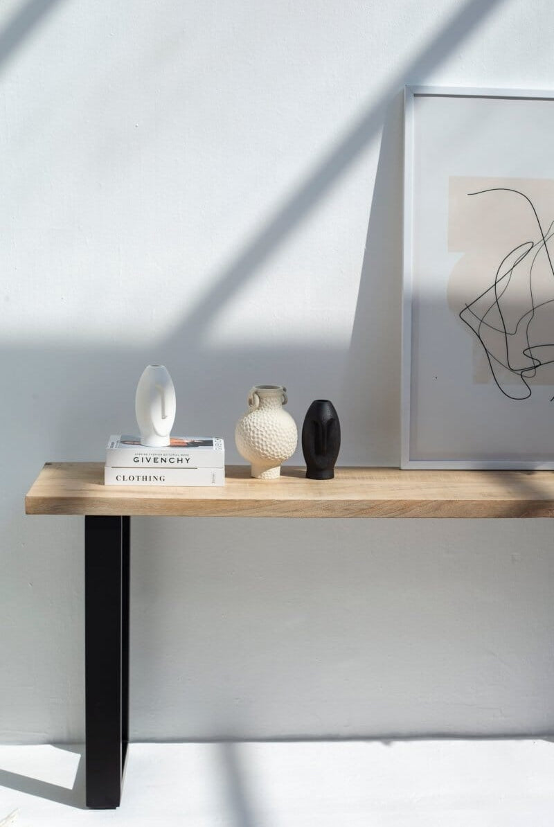 Mango Wood Console Table (Multiple Sizes & Leg Options Inside)