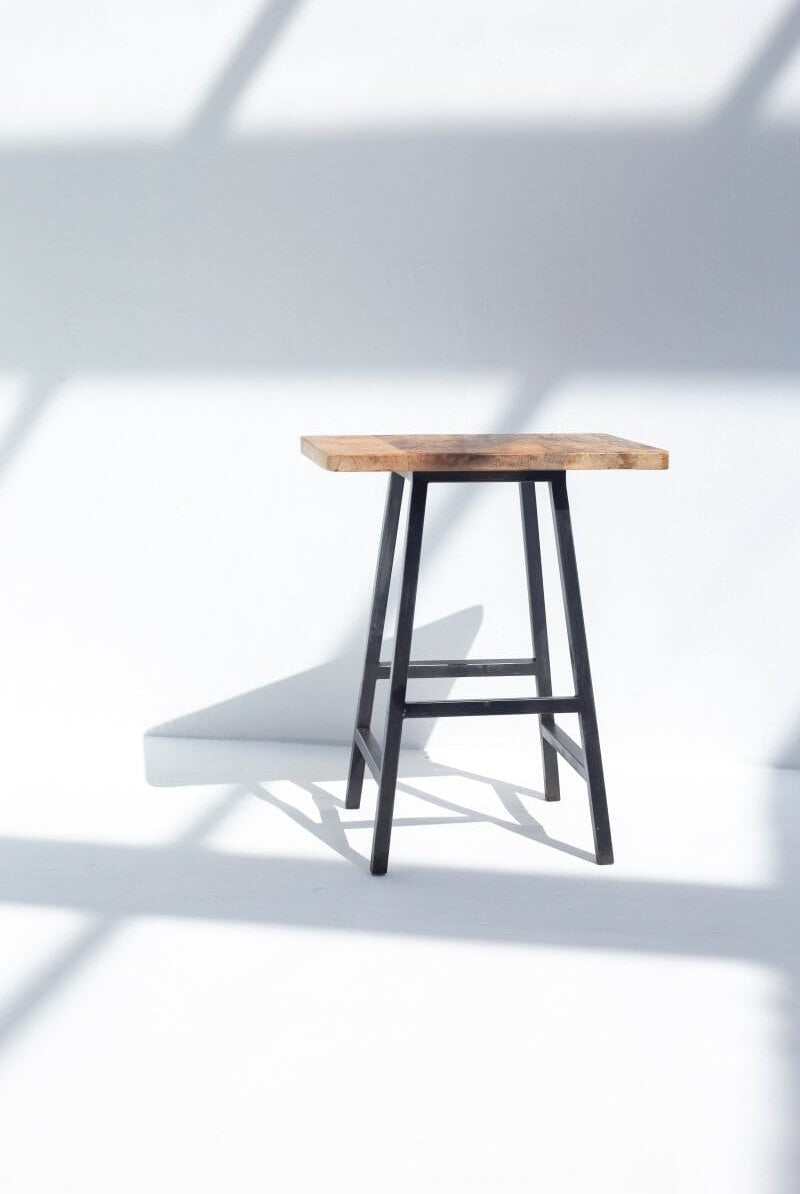 Barlow Mango Wood Stool Homekode