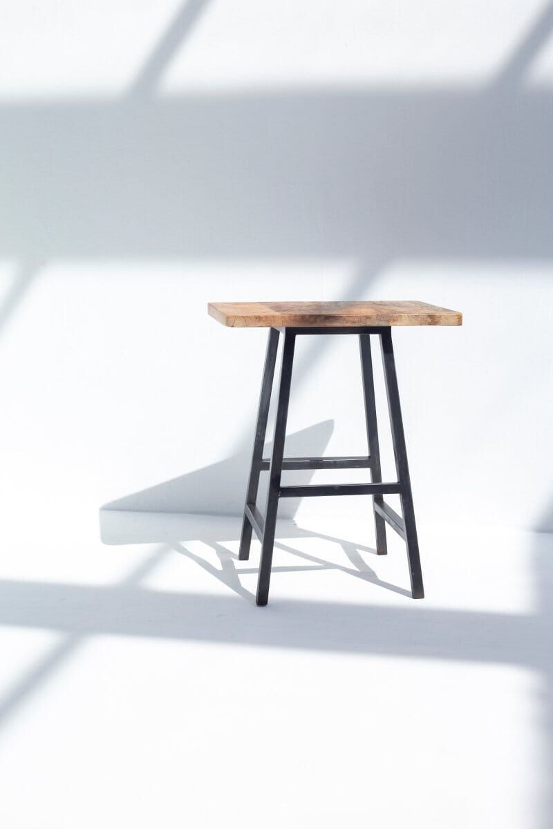 Barlow Mango Wood Stool Homekode