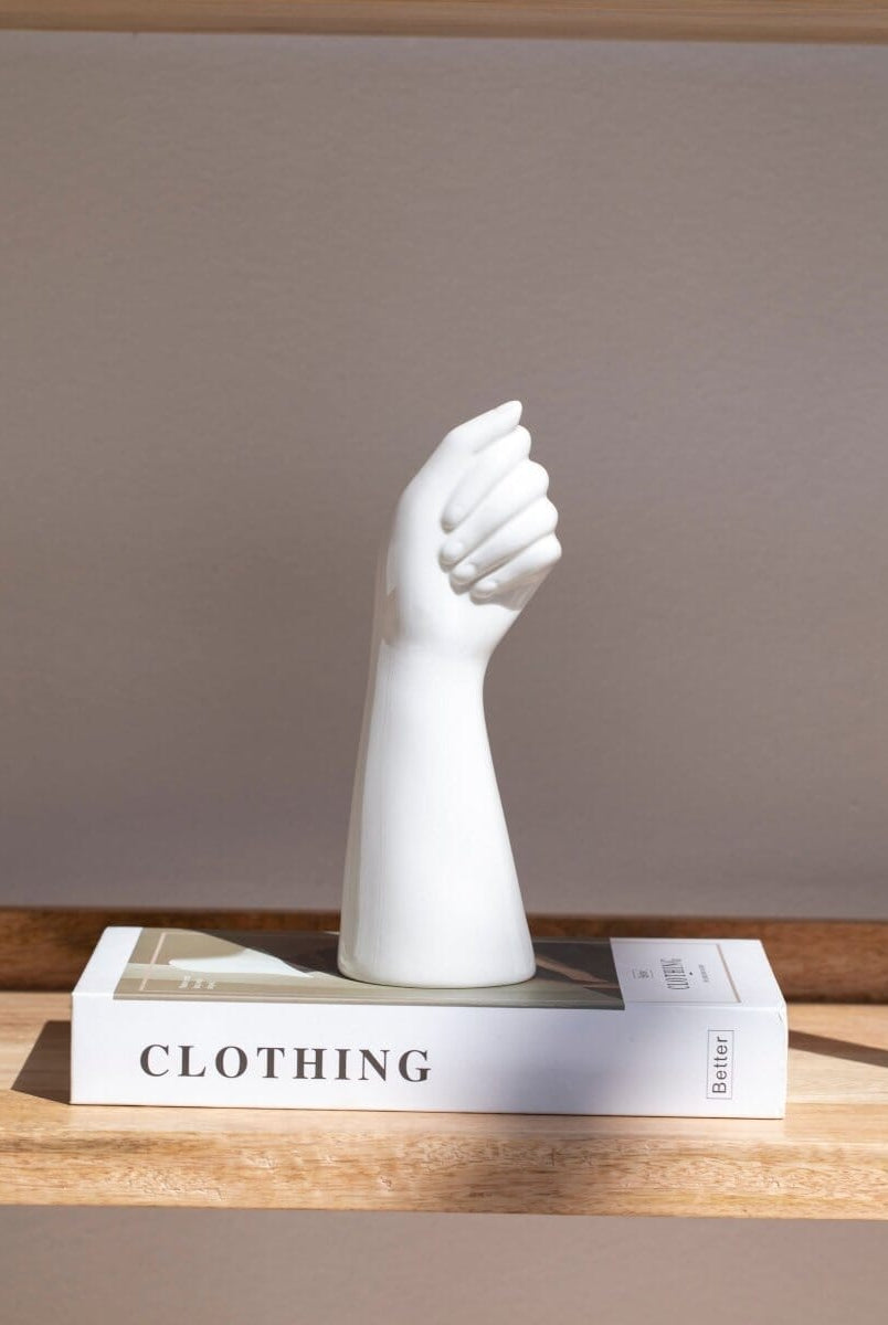 Arm Ceramic Vase (9x24 CM)