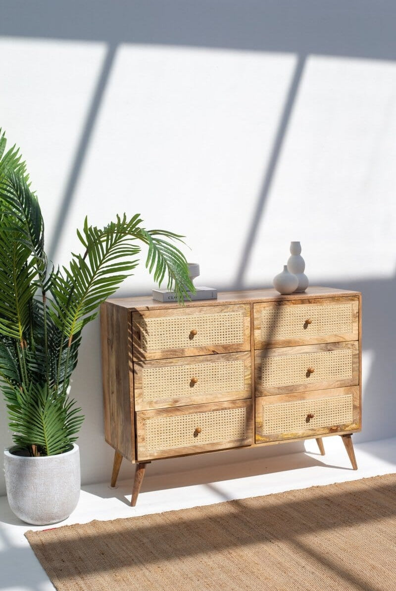 Inger Rattan Drawers Dresser Buffets & Sideboards Homekode