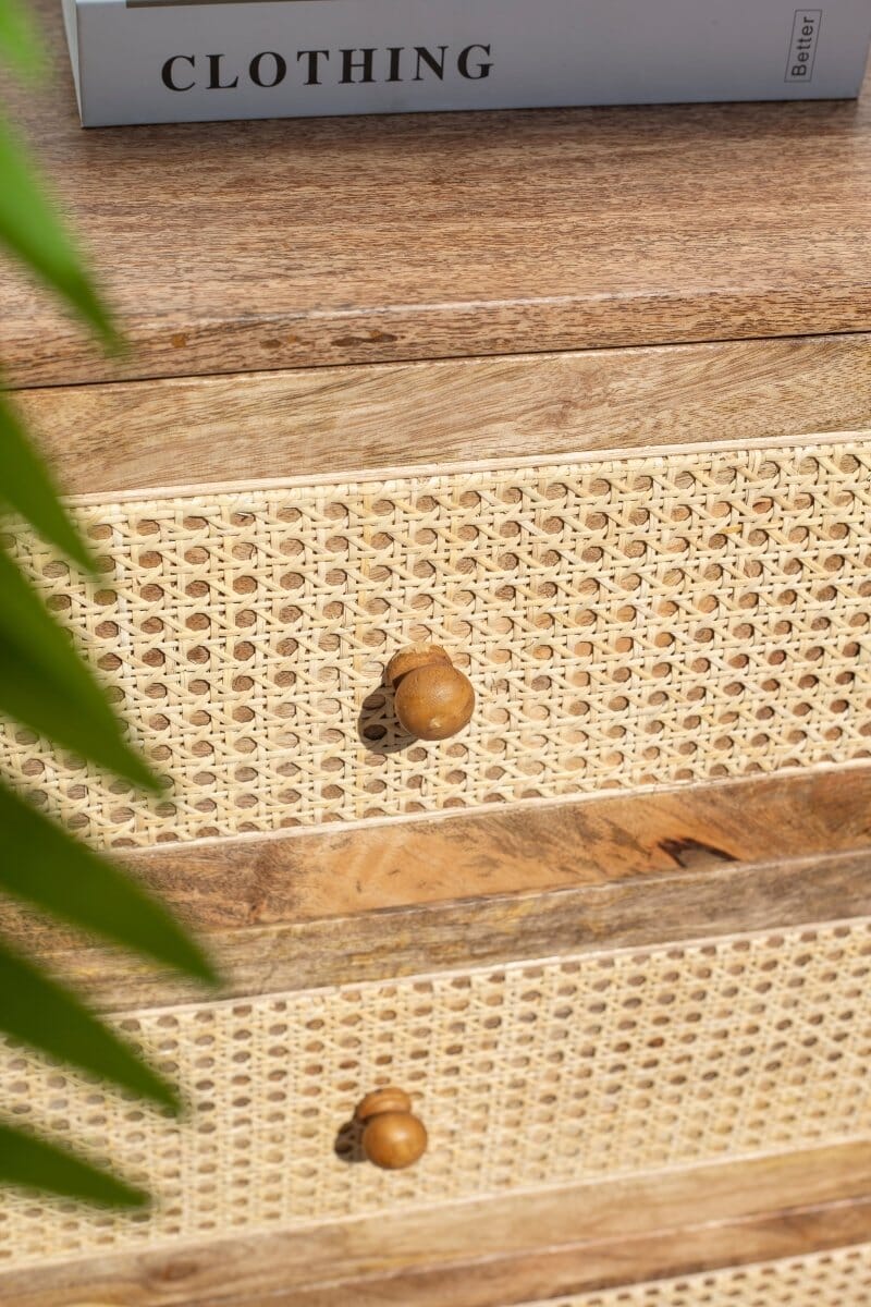 Inger Rattan Drawers Dresser Buffets & Sideboards Homekode