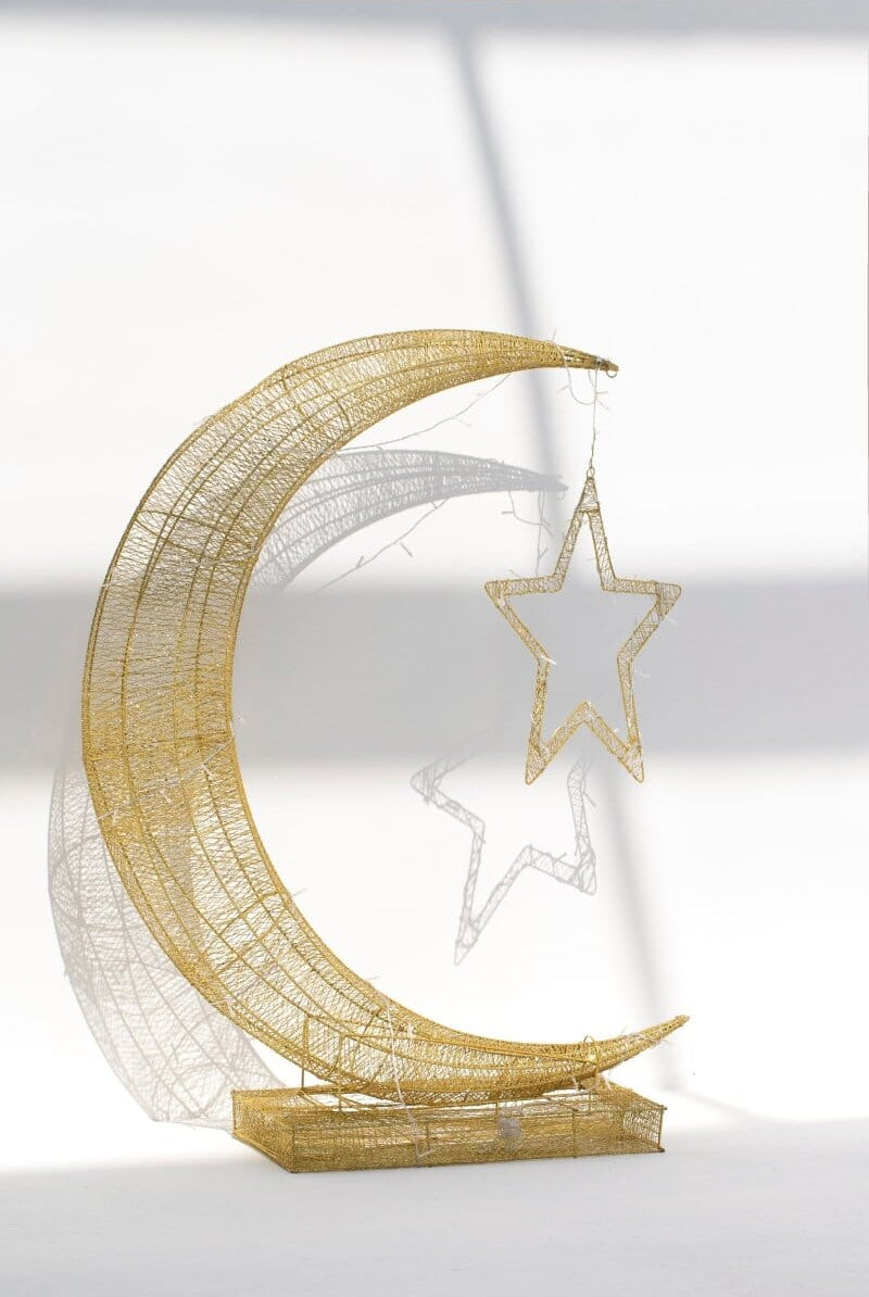 Crescent & Star Ramadan Decor with LED IBE02