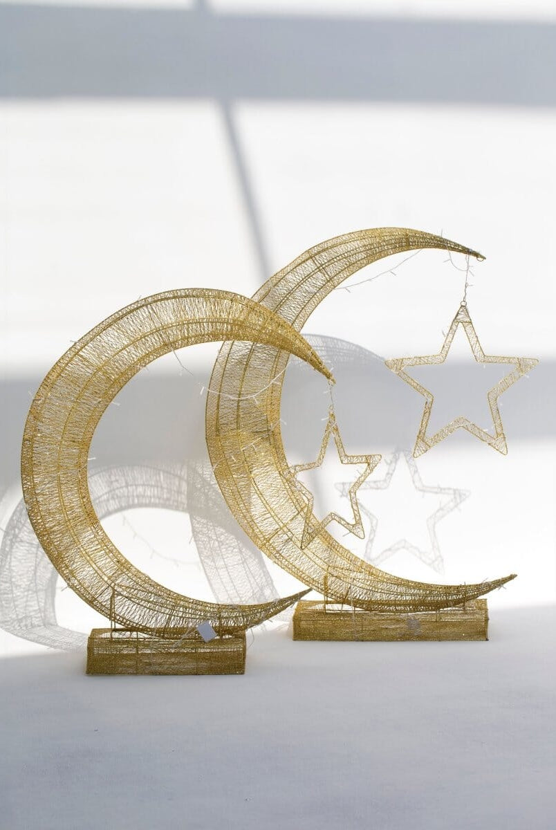 Crescent & Star Ramadan Decor with LED IBE02