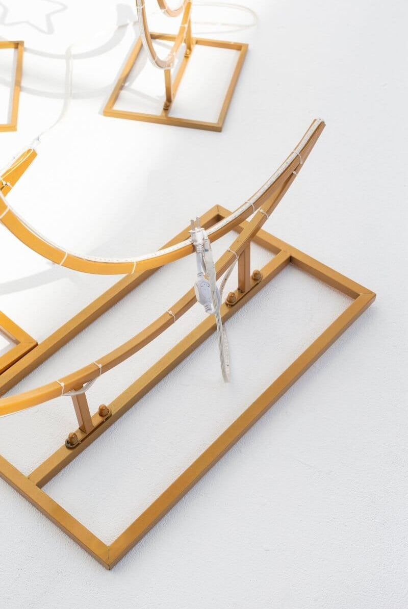 Crescent Moon & Star Decor with LED Homekode