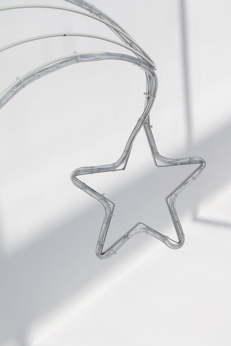 Floor Decor Rubber Crescent Moon & Star with LED Homekode