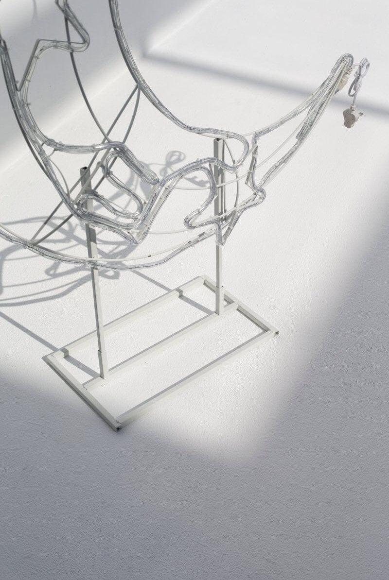 Floor Decor Rubber Crescent Moon & Star with LED Homekode