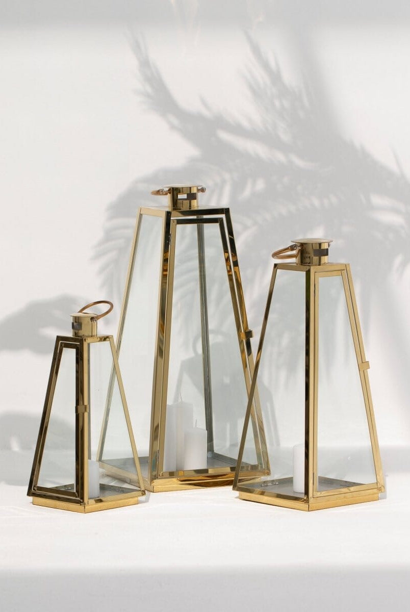 Gold Taper Lantern Homekode