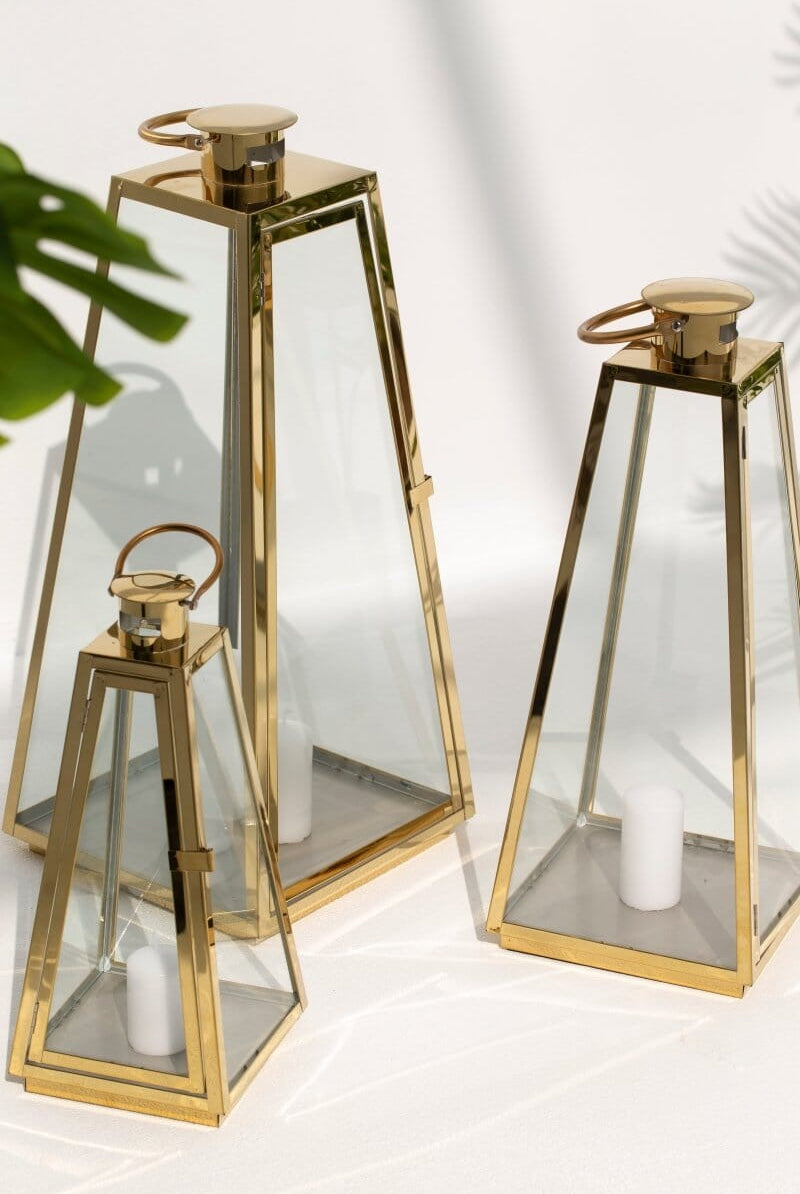 Gold Taper Lantern Homekode