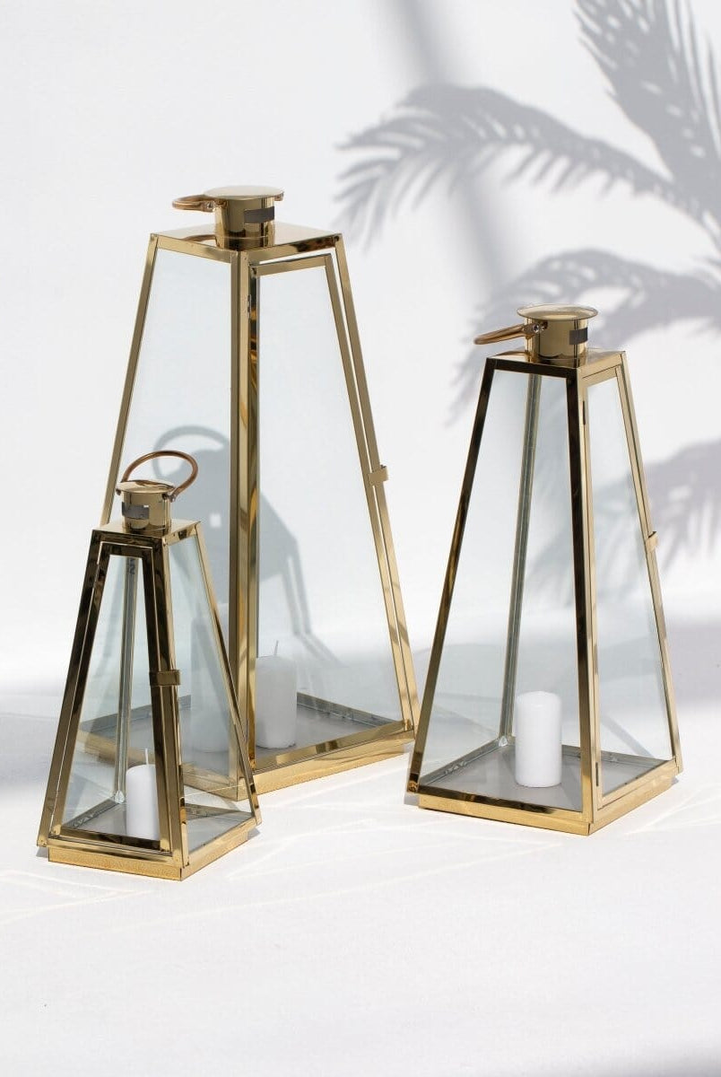 Gold Taper Lantern Homekode