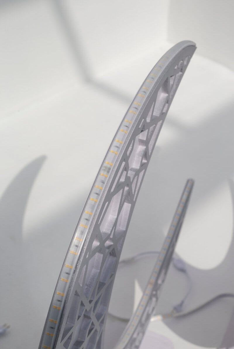 Silver Foam Crescent Moon with LED Homekode