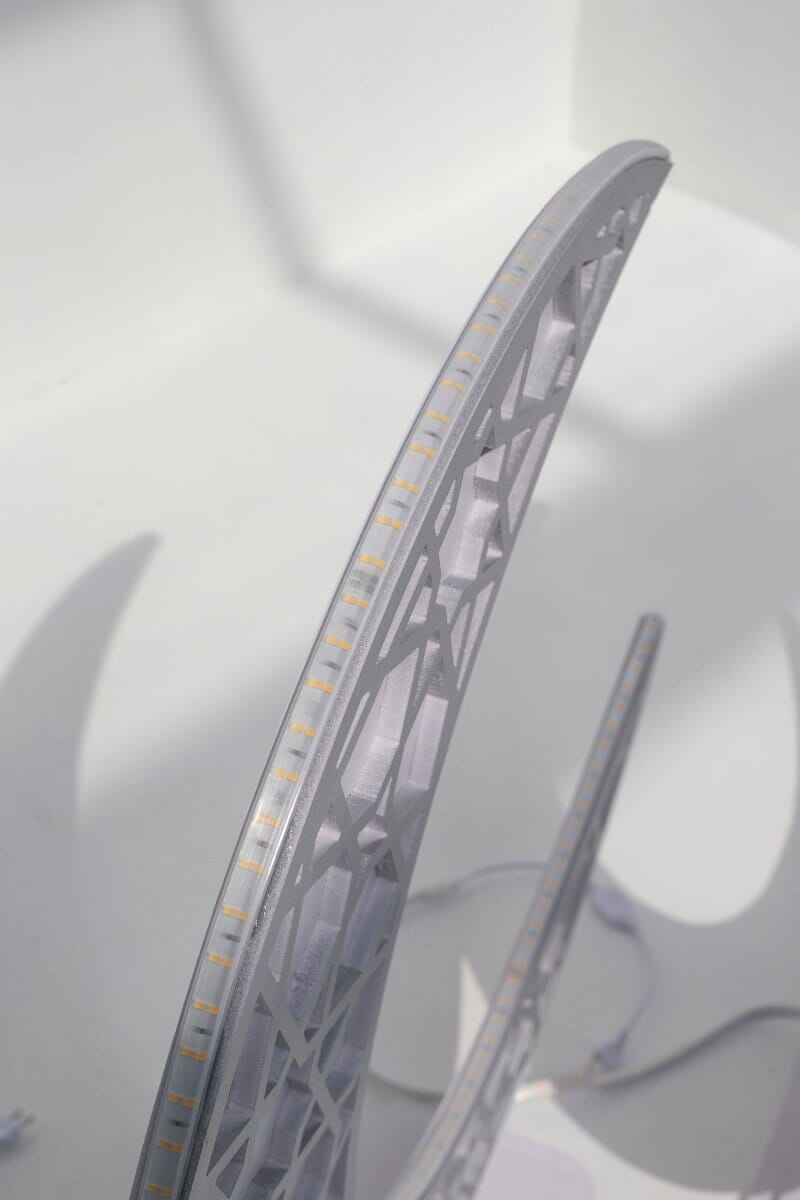 Silver Foam Crescent Moon with LED Homekode