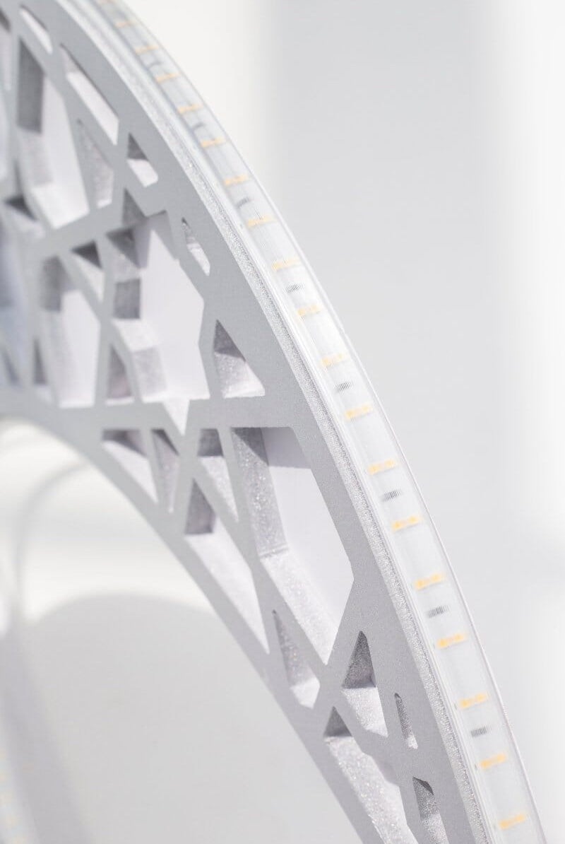 Silver Foam Crescent Moon with LED Homekode